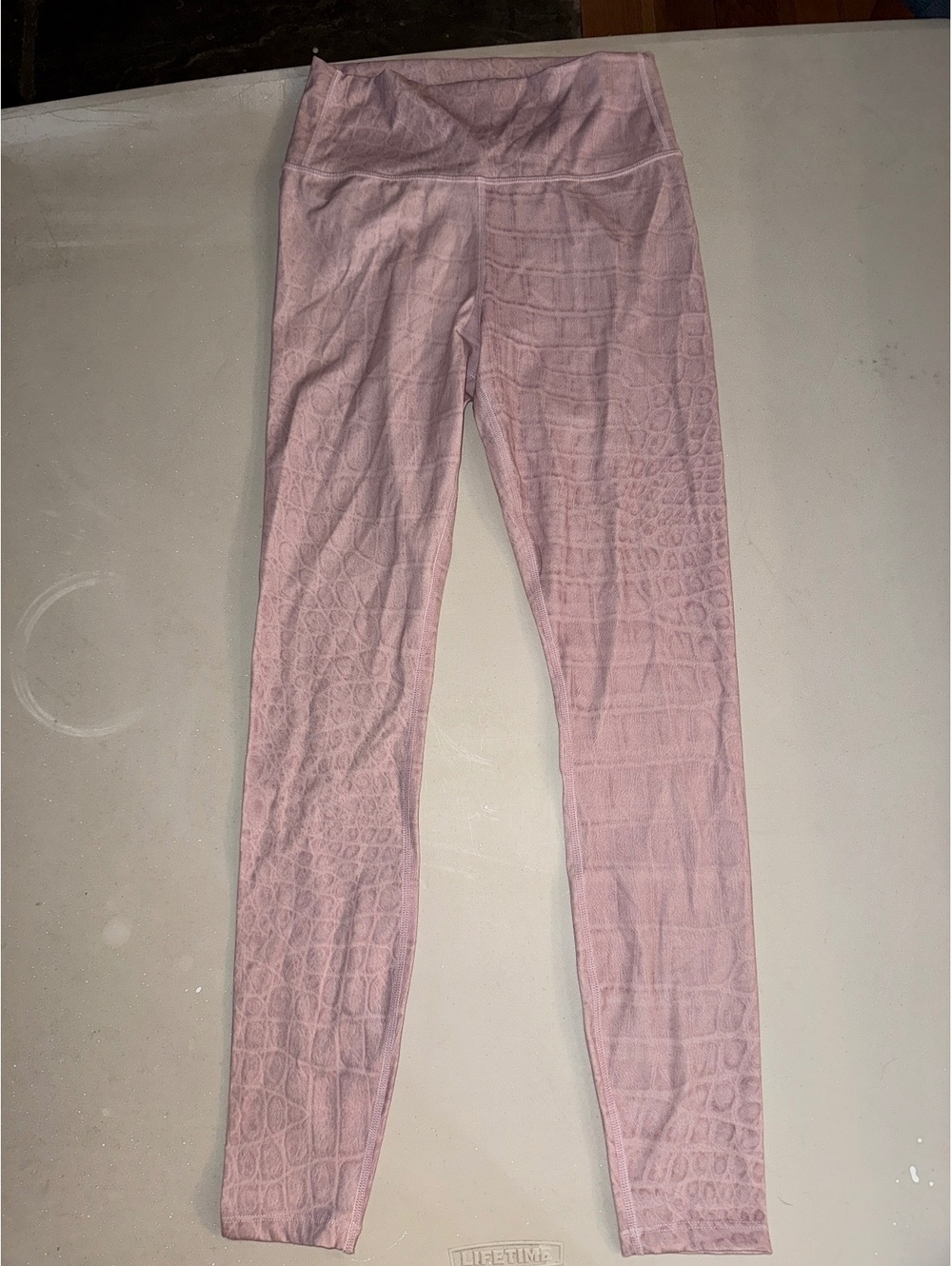 Varley pink snake print leggings size XS